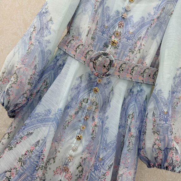 Zimmermann stand-up collar short dress - Picture 3 of 9